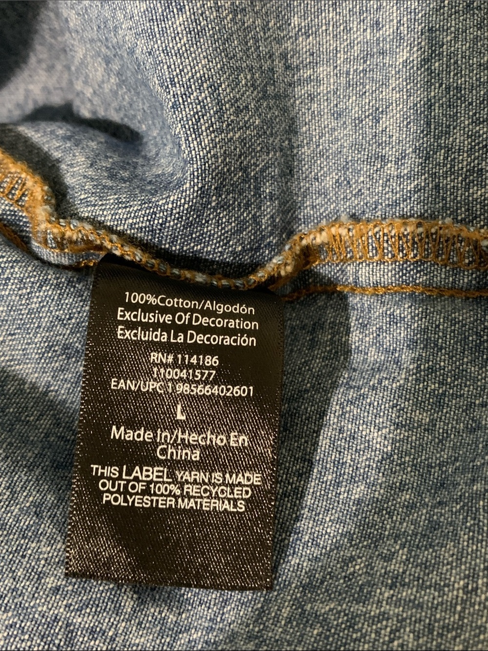 Frye Medium Blue Denim Button-Front Shirt Dress - Picture 10 of 10